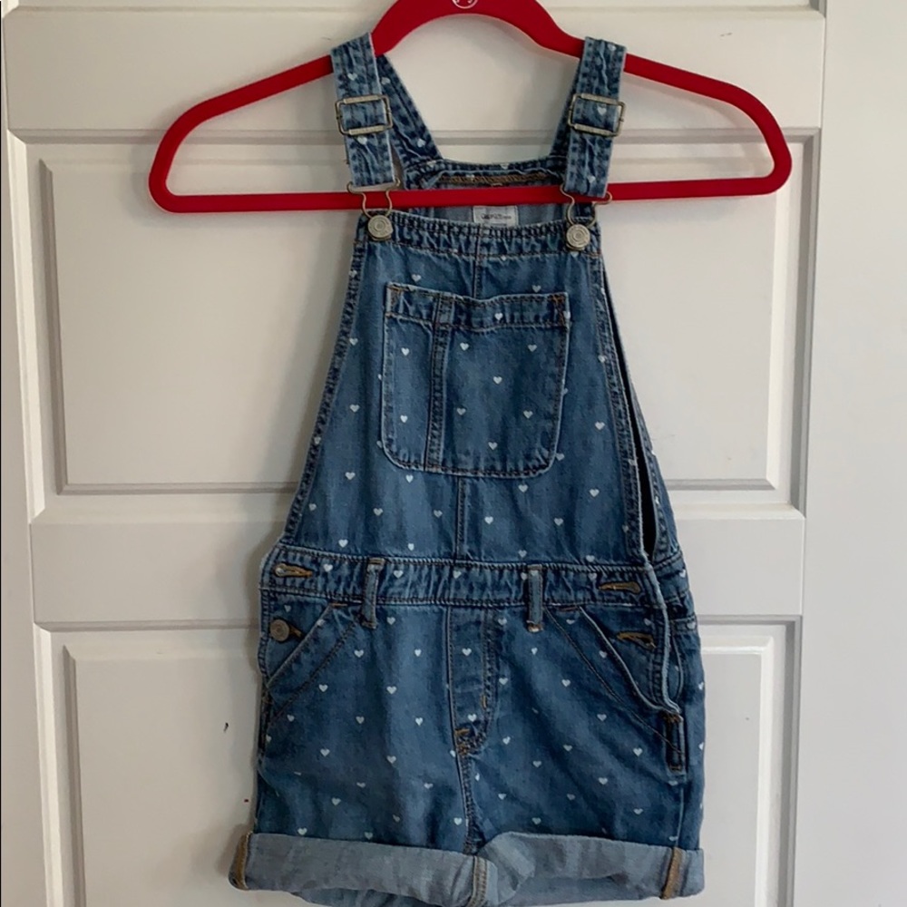 Gap denim short overalls